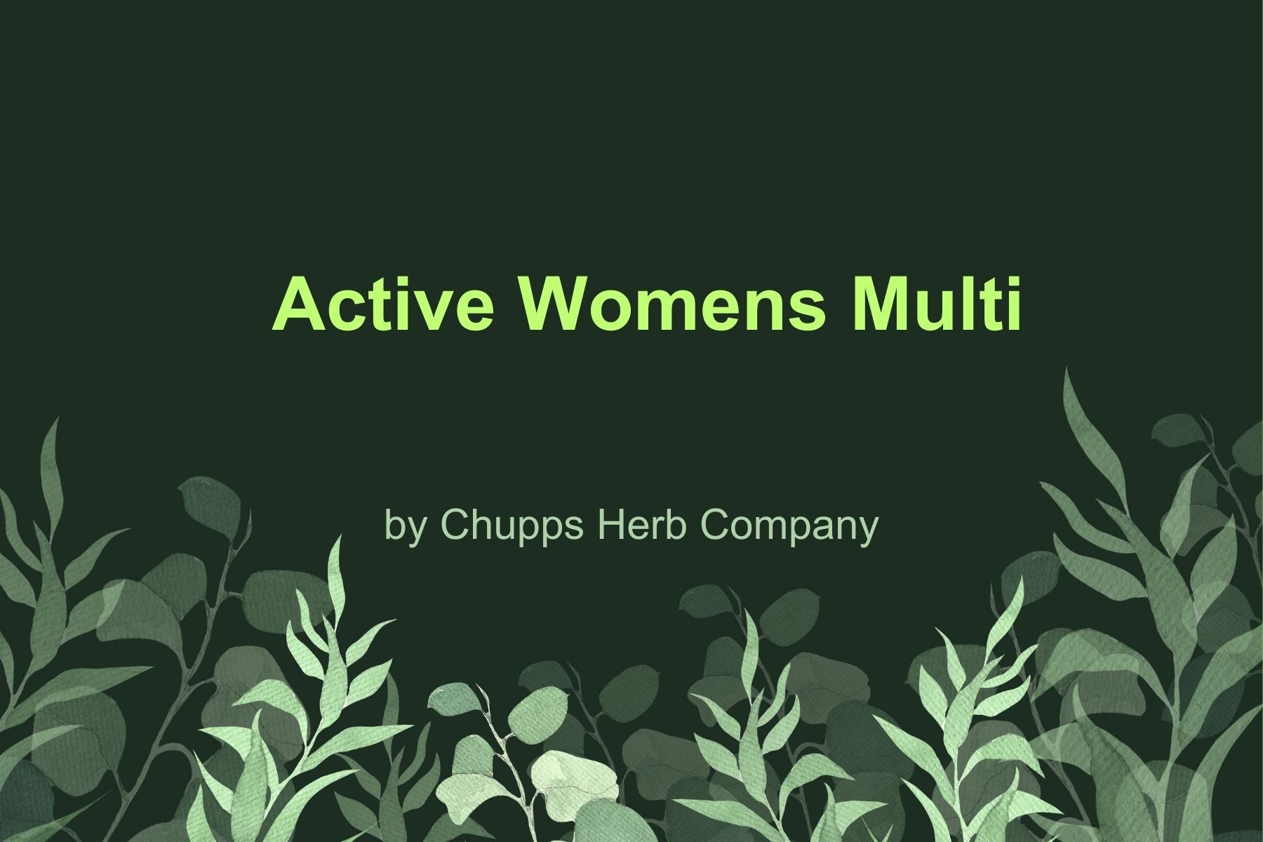 Empower Your Health with Active Women's Multi: A Complete Solution for Women