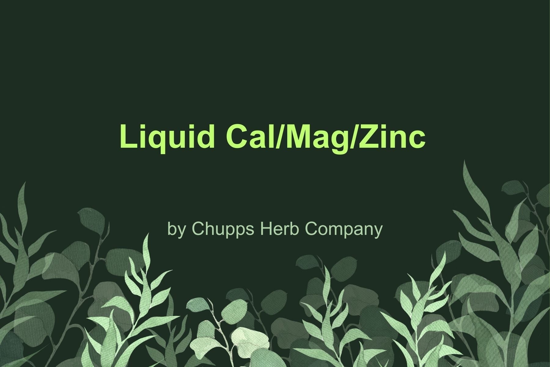 Strengthen Your Bones with Liquid Cal-Mag Zinc: Comprehensive Mineral Support