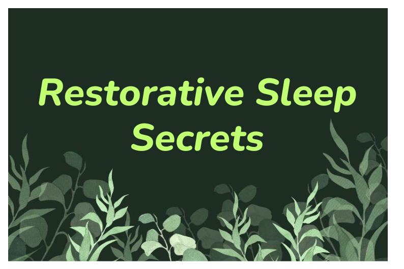 Unlocking Restorative Power: Sleep, Healing, and Circadian Rhythm