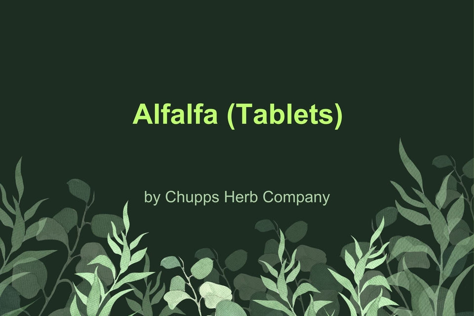 Discover the Power of Alfalfa: Your Daily Dose of Nutrition in a Tablet