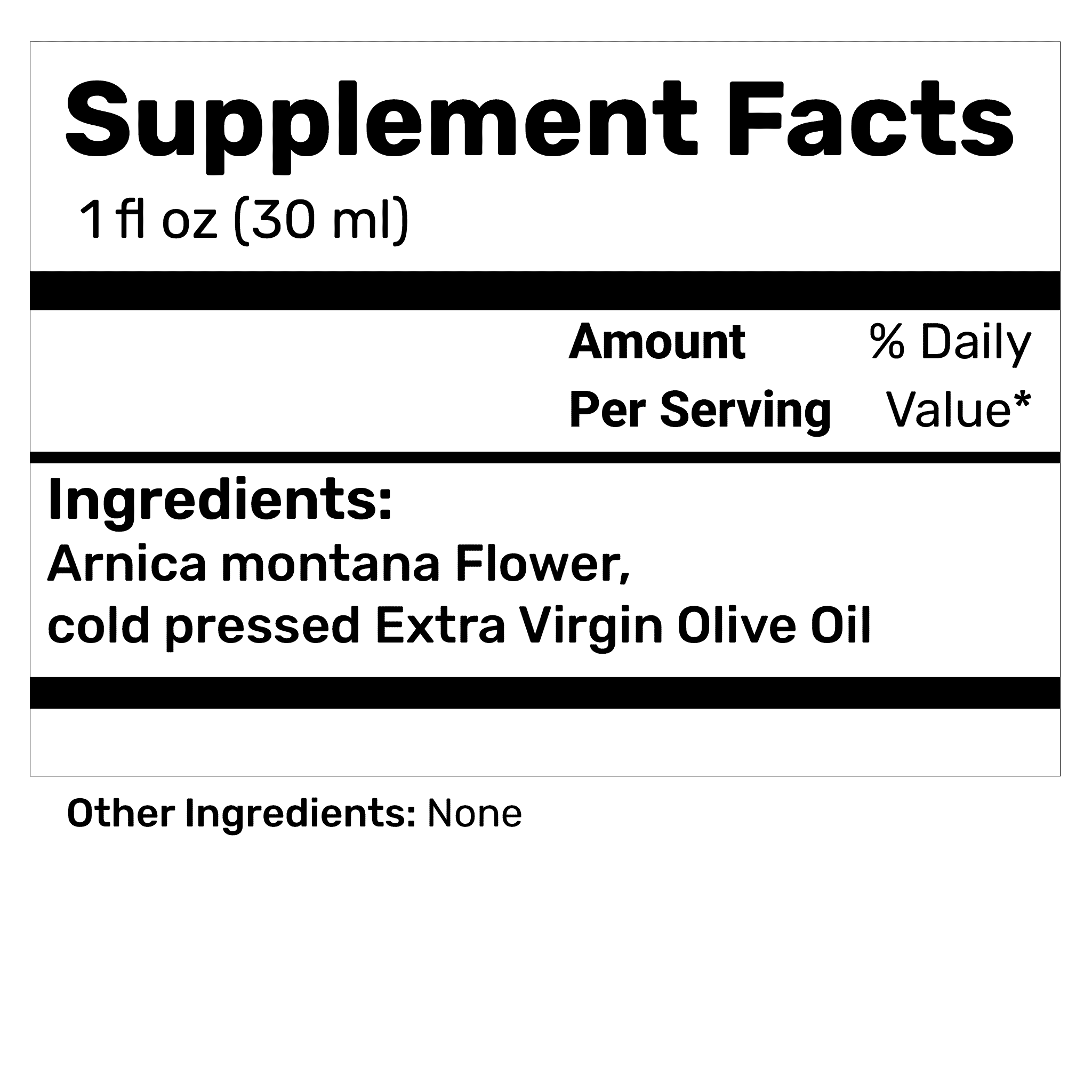 Arnica Oil