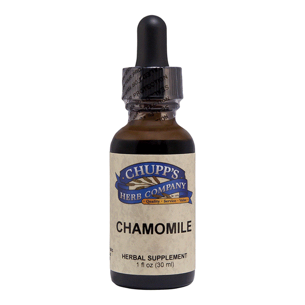 Organic chamomile flowers herbal supplement dropper bottle 30ml