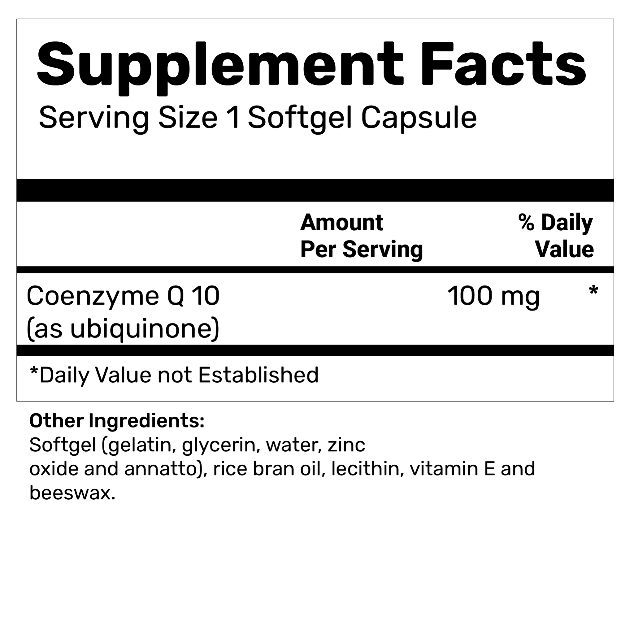 Coenzyme Q10 - 200mg