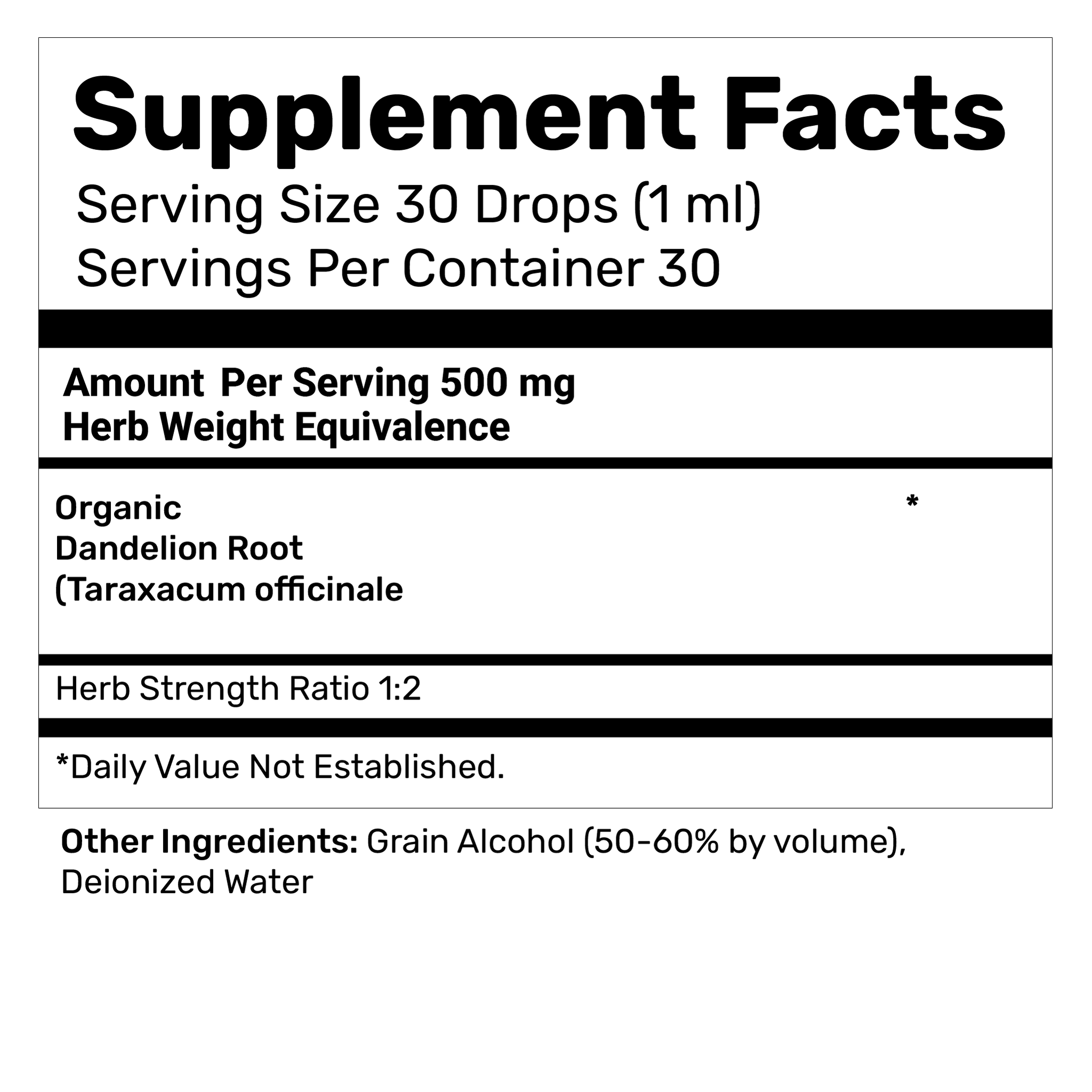 Dandelion Liquid