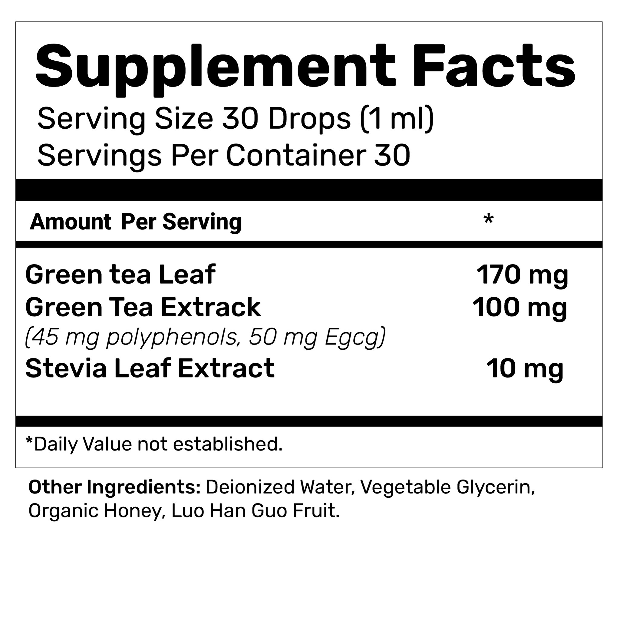 Green Tea Liquid