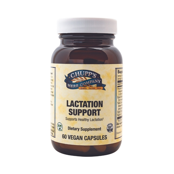 Plant-based lactation support supplement, 60 vegan capsules.