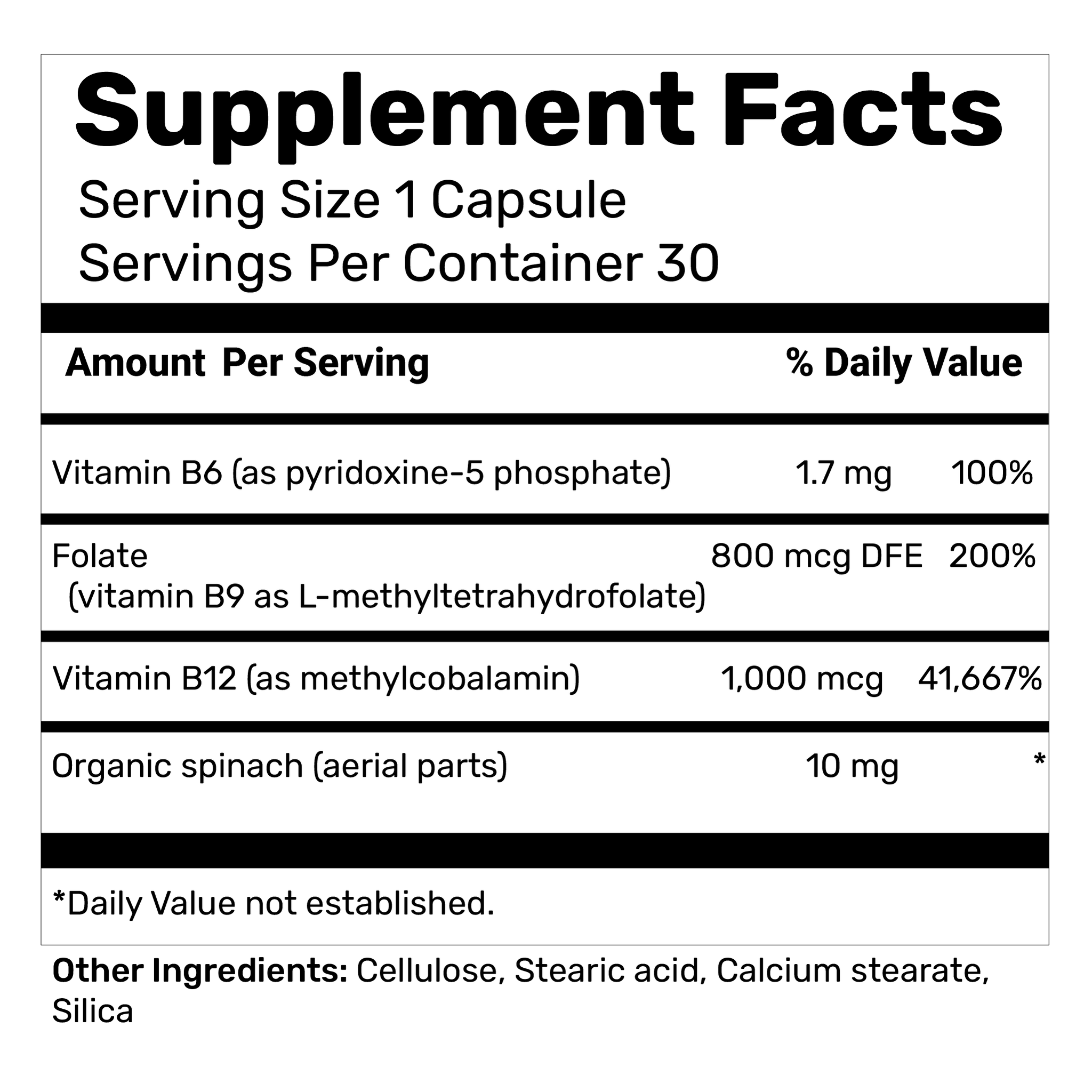 B 12 + Folate (Methyle)