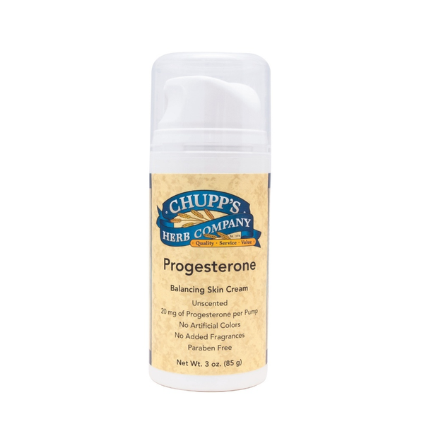 Progesterone cream for menopause symptom relief, unscented formula, 3 oz.