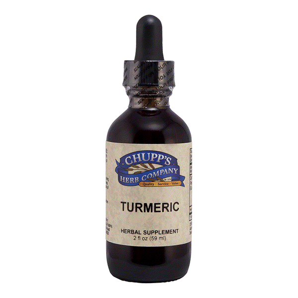Organic Turmeric Extract in dropper bottle herbal anti-inflammatory supplement 666 mg per serving