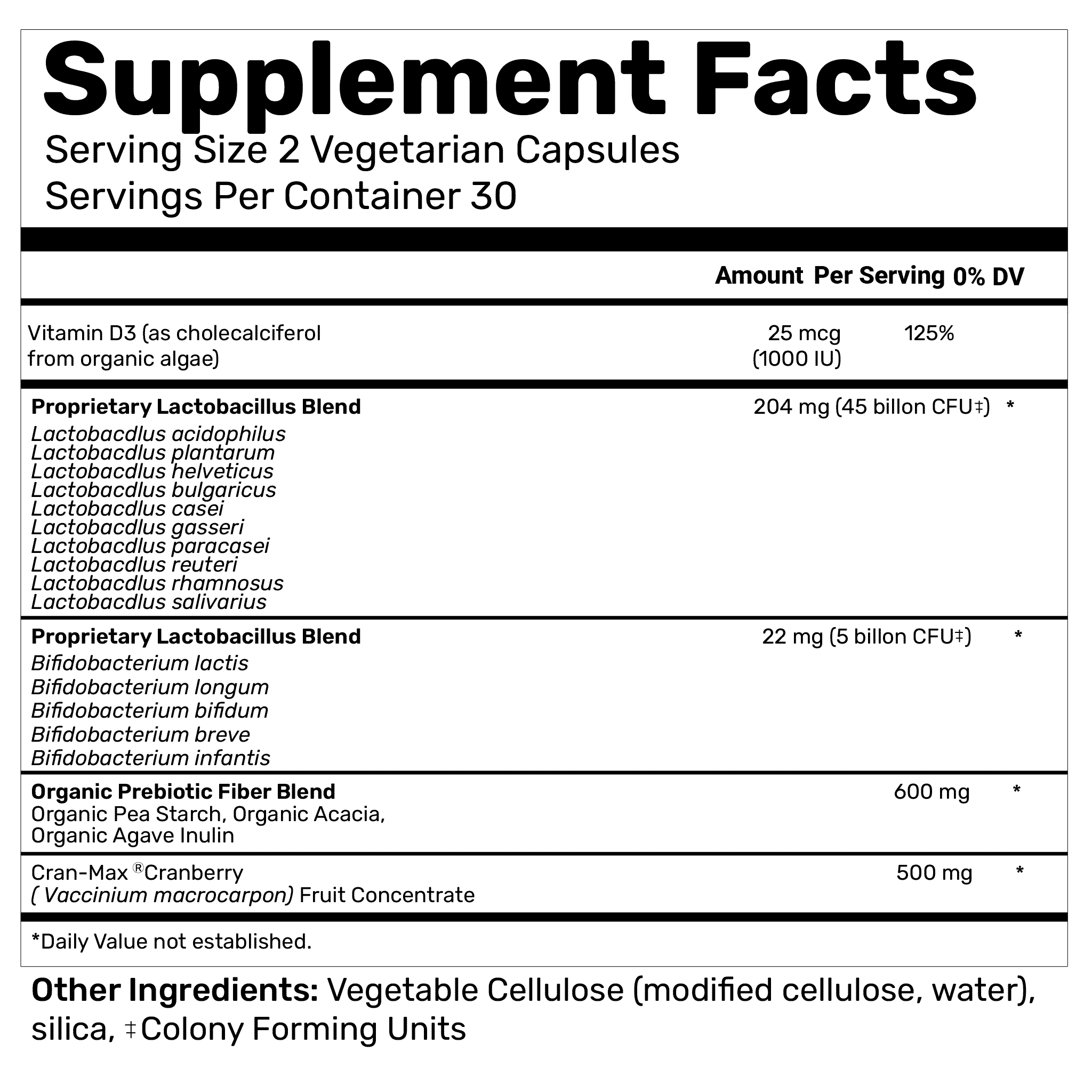 Urinary Formula Probiotic