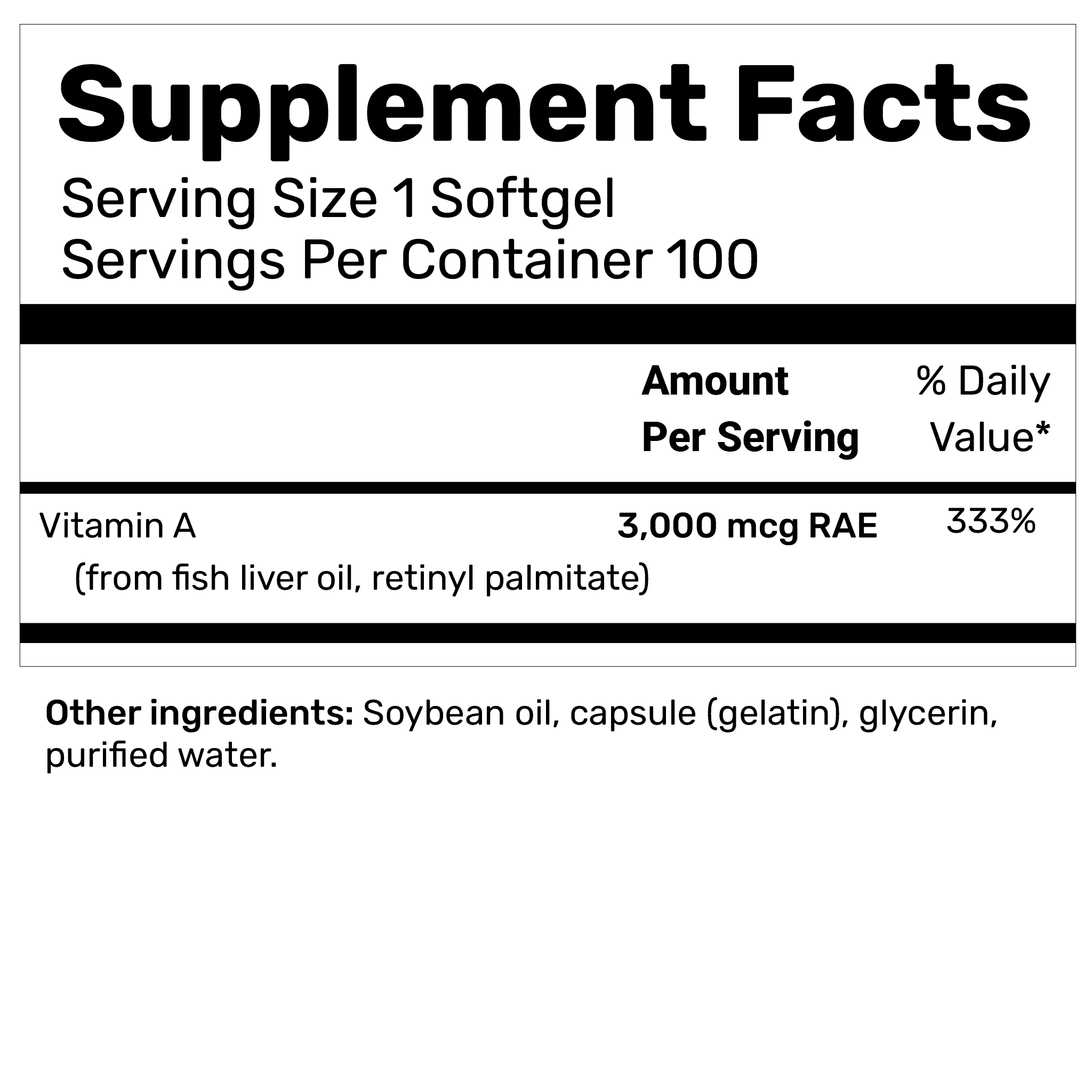 Vitamin A – From Fish Oil