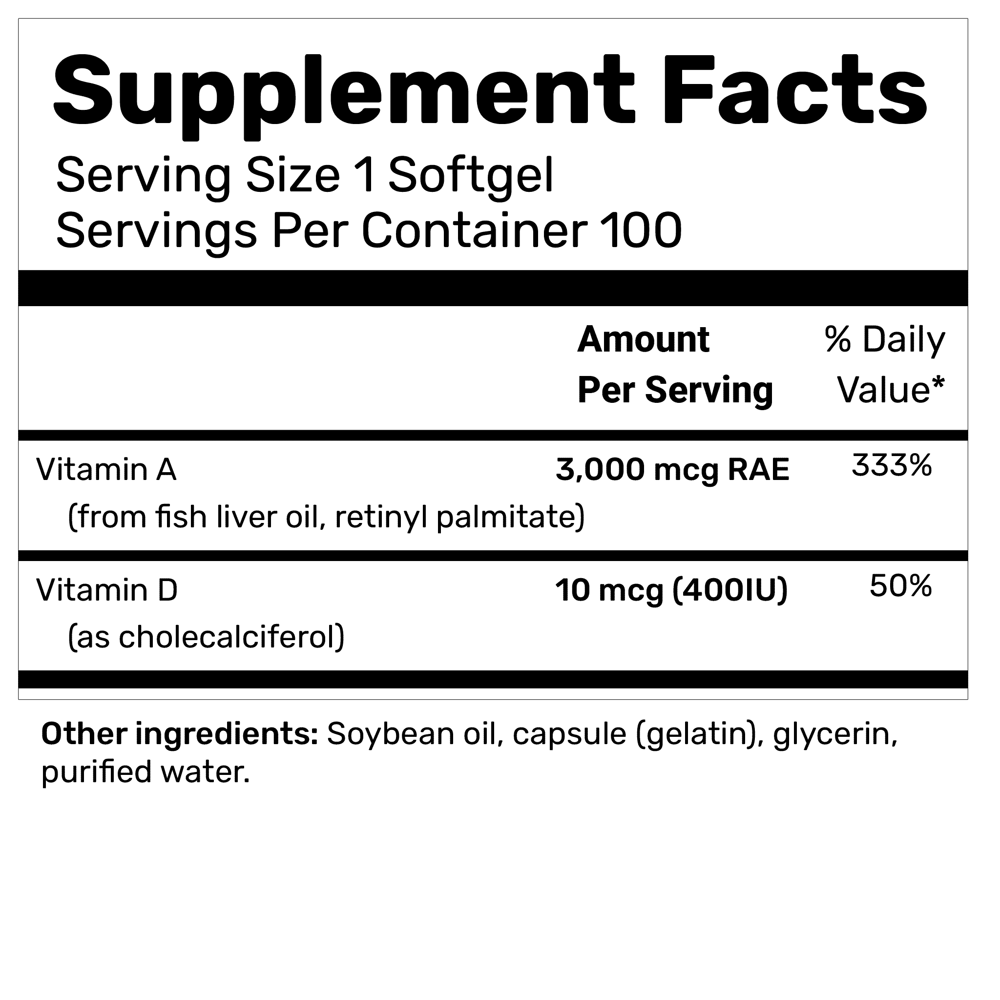 Vitamin A & D