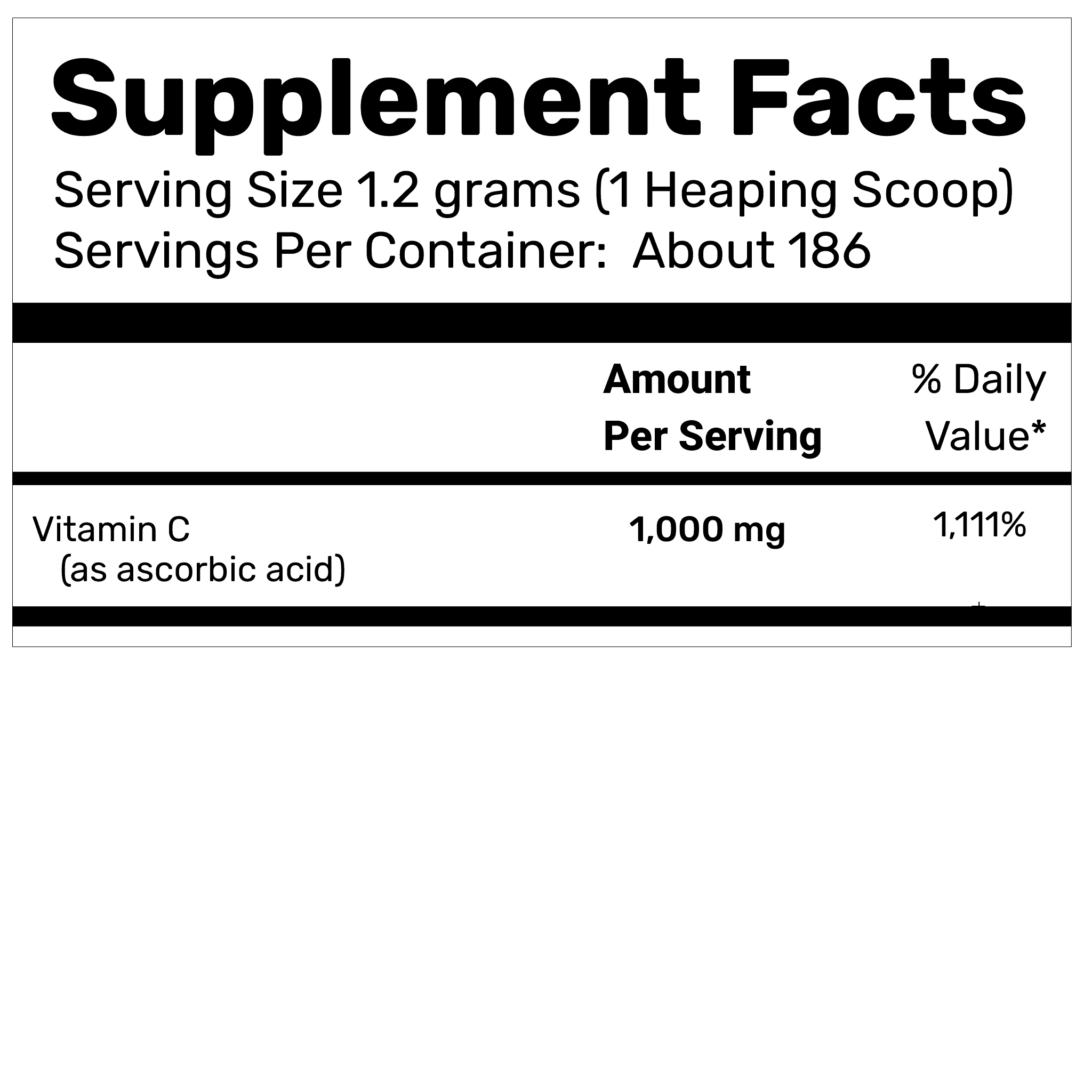 Vitamin C Crystal Powder